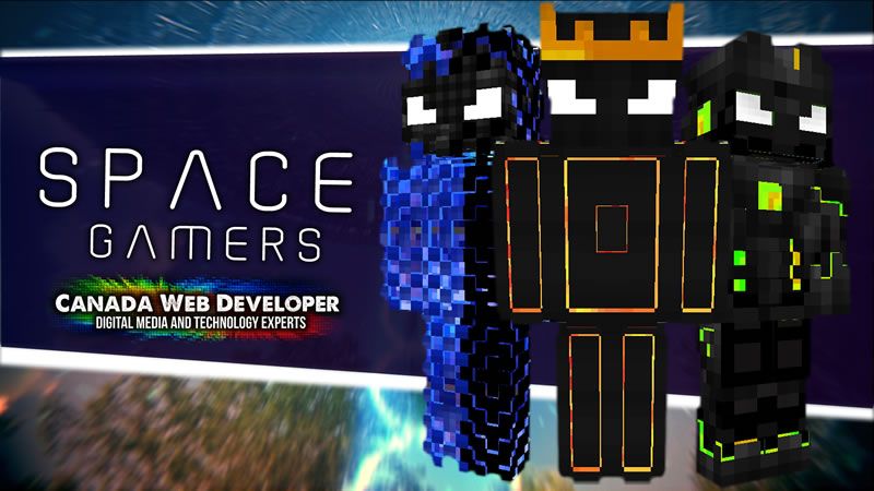 Free Form : Space Gamers brings the ultimate Minecraft gaming experience with 20 bright and holographic RGB and elemental skins. - 2 free skins. - 7 single color dual holographic skins. - 5 element holographic king skins. - 5 RGB element guardian skins. - 2 AI skins. - 1 Dannny0117 skin. - HD Minecraft skins. - 20 skins in total. - By: Dannny0117. Open up the Marketplace on your Minecrafting device and download.