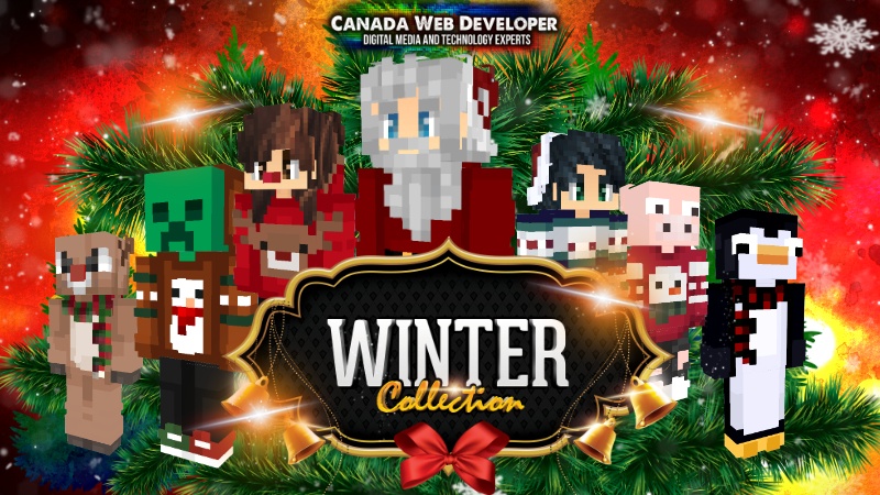Whatever is beautiful. Whatever is meaningful. Whatever brings you happiness. May it be yours this holiday season. Happy holidays Minecraft gamers. 17 HD (128px) skins including: - 2 free! - 16 holiday season inspired designs 1 Exclusive skin by: Dannny0117 Created and Published by: Dannny0117 + Canada Web Developer. Open up the Marketplace on your Minecrafting device and download.