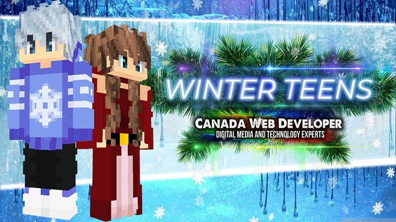 Get ready for this winter holiday season with the Winter Teens skin pack! Happy holidays Minecraft gamers. 13 HD (128px) skins including: - 2 free! - 12 holiday season inspired designs 1 Exclusive skin by: Dannny0117 Created and Published by: Dannny0117 + Canada Web Developer. Open up the Marketplace on your Minecrafting device and download.